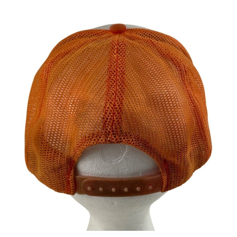 Vintage AC Delco Moraine Orange White Trucker Snapback Hat Cap - Picture 4 of 8